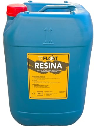 Resina - Vernice per calcestruzzo stampata ad acqua - Protegge il pavimento penetrando nel poro, rivitalizza il colore del pavimento in calcestruzzo (25 litri)