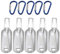 5 Empty Hand Bottles Leakproof Travel Fine Bottle For W/Keychain For Toiletries Liquid