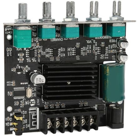 BT 2.1 Channel High Power Stereo Amplifier Board, 2 X 50W + 100W for 15-100W 4-8Ω Speakers, AUX+BT Sound Input, Stable and Fast Connection, Wide Compatibility, Adjustable