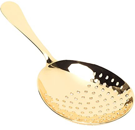 Colino da Bar in Acciaio Inossidabile - Colino da Cocktail Multifunzionale, Schiumarola a Maglia Fine per Cucina Domestica, Opzioni Placcate in Oro e Rame Disponibili (placato in