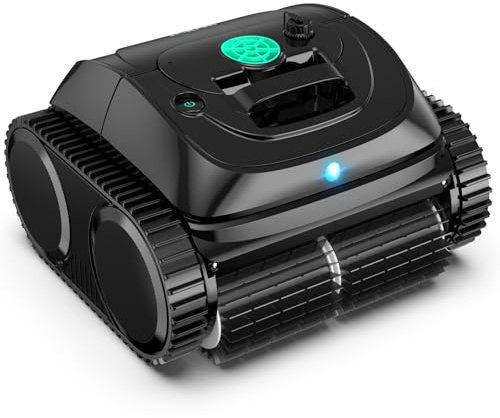 WYBOT C1-Plus Robot Piscina Pareti e Fondo, per Piscine interrate & Fuori Terra, 160min autonomia, Pulizia 4-in-1 (160m²), Navigazione Smart & App, Tintenschwarz