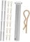 Mipcase 20Sets Locking Scaffold Pins Metal Coupling Pins with Clips for Scaffolding Accessories Durable Insert Pins for Efficient Installation and Dismantling Versatile
