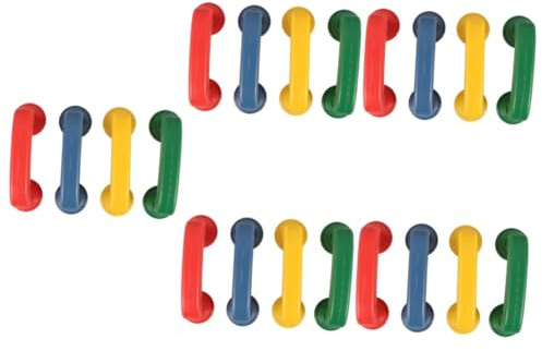 Kisangel 20 pièces Téléphone Factice Plastique Portable pour Éducation Précoce Développement Mémoire et Réaction