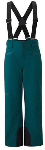 Ziener Kinder AXI-Z Ski-Hose/Schnee-Hose | wasserdicht, Träger, Turquoise Ocean Ripstop, 104