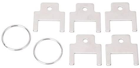 5 Pcs Paper Towel Dispenser Key Stainless Steel, 770301 Toilet Paper Dispenser Replacement Key, Dispensers Universal Fit for Towel Soap Toilet Seat Cover Dispensers