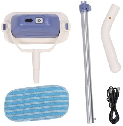 Fabater Lavavetri Elettrico Telescopico Motore Potente Pulizia Efficiente per Piastrelle in Marmo di Vetro Durata di 60 Minuti Auto da Parete per Bagno Ricaricabile