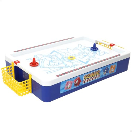 COLORBABY Sonic Air Hockey 77728 Elektronischer Tisch, Air-Oberfläche, Premium-Design, offizielle Lizenz, elektronische Tischspiele, Spielzeug-Sammlung, Kinder, Erwachsene