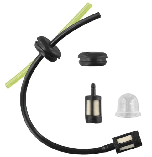 Fuel Hose Assembly with Filter for Primer Bulb and Tank Grommet on Gas Hedge Cutters Chainsaws and Garden Power Equipment