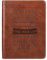 Christian Art Gifts Classic Handy-Sized Journal Be Strong and Courageous Joshua 1:9 Bible Verse Inspirational Scripture Notebook W/Ribbon, Faux Leather Flexcover 240 Ruled Pages, 5.7 X 7, Brown