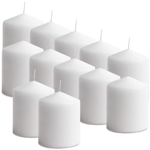 MGE - Duftkerze Aromatherapie Kerze - 12x Duftkerzen - Duftkerzen Set - 12er Geschenkset -Weiß - Kokosnuss