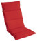 OUTLIV. Polsterauflage Klappsessel -Auflage Sitz- Rückenkissen 120x50x5 cm Rot Sitzauflage für Gartensessel und Gartenstuhl