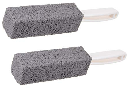 SIVENKE 2 piedras pómez limpiadoras con asa, piedra de limpieza para barbacoa, cocina, baño, piscina/WC