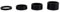 Headset Distanzstücke Headset Unterlegscheiben Set Aluminiumlegierung Fahrrad Headset Distanzstücke Gewindelos für 28,6 mm Fahrrad Vorderradgabel 4-teiliges Set 5 mm 10 mm 15 mm 20 mm(Schwarz)