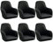 klkjk Stretch Stuhlhussen-Bezüge Stuhlbezug Mit Armlehne 6er Set Esszimmerstuhlbezug Hochlehner Stuhlbezug Schonbezug Stuhl Abdeckung Schonbezug Für Esszimmer, Büro Schutzhülle