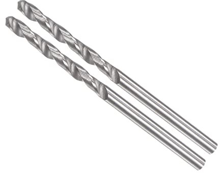 CoCud Forets Carbure Monobloc, Transparent 2,2mm Diamètre, YG6 (C2/K20) Tungstène Carbure Droit Tige Forets Hélicoïdaux - (Applications: pour Acier Inox Alliage), 2 pcs