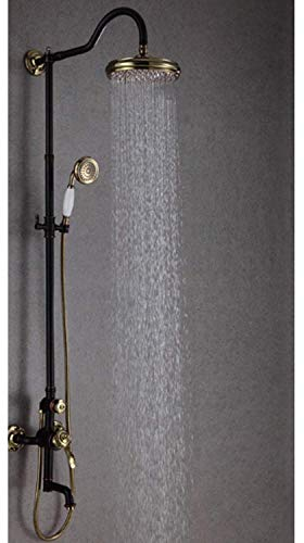 ZEDARO Handbrause-Kit, Duscharmatur-Set mit Hochdruck-Regendusche, großes Duschbrause-Set, DREI Funktionen, großes Duschkopf-Spray, Badezimmer-Duschköpfe, Luxus