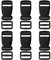 FUYIOCN Steckschnalle 25 mm, 6 Stück Double Side Release Schnallen für Praktische Steckschnallen und Klickverschlüsse für Rucksack und Gurtband