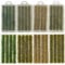Woohome Static Rice Field Grass Model Rice Field Scene Static Grass Tuft Railway Artificial Grass for Train Landscape Railway Artificial Grass Modeling (Style 1)