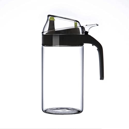 YEKIM Dispenser per olio d'oliva e aceto, dispenser per olio d'oliva e aceto, bottiglia senza gocciolamento, erogatore di olio in vetro, facile da controllare, grande, piccolo spruzzatore per olio