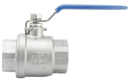 Heavy Duty 1/4 3/8 1/2 3/4 1 2 BSP NPT Femmina in acciaio inossidabile 316 304 Porta completa di intercettazione Valvola a sfera Rubinetto Interruttore Rubinetto(Size:3/8,Color:NPT_SS304)