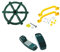 Baoblaze Kids Playground Toy Steering Wheel Child Climbing Frame Kits Accessories Pretend Play for Ages 3+ Boys Girls Educational Gift, With Handles