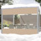 Transparente Plane mit ösen Wasserdicht 420g/m² PVC Abdeckplane Gewebeplane Windschutz Regenschutz für Garten Pavillon Terrassen Balkon Gewächshäuser