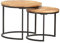 Juroupi Satztische 2 STK. Couchtisch Beistelltisch Satztische FüRs Wohnzimmer Satztisch Couchtisch Massivholz Akazie