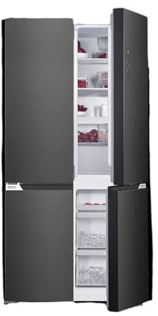 Teknix TMD19091SIBI Multi Door Fridge Freezer - Freestanding with 503 Litre Capacity - Frost Free - Metal Tech Cooling - Flush Finish - Stainless Steel, H190.0 x W91.0 x D60.0 (cm)