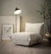 DOMO. collection Sessel Amira, Polstersessel mit Taschenfederkern und Drehfunktion, Loungesessel, 78 x 105 x 76 cm (BxTxH), beige-Petrol
