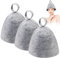 3PCS Sauna Hat Wool Felt Sauna Cap Steam Room Bath House Essential Cap Women Men Comfortable Durable Sauna Accessories Ergonomi Felted for Home Hotel Gym (Grey)