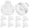 CHICAMPERA 10Pièces Bouchon de Vin Verre Lot de Bouchon de Scellage pour Bouteilles de Vin Bière et Facile à Utiliser la Fraîcheur des Boissons