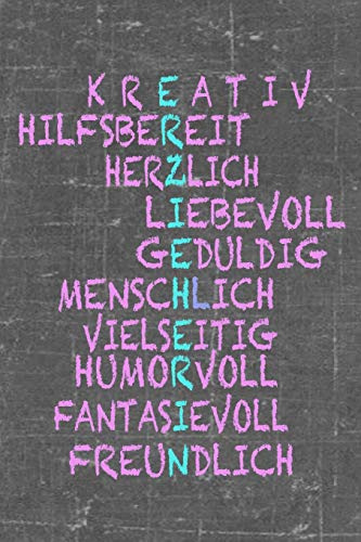 Erzieherin Notizbuch: Abschiedsgeschenk oder Geburtstagsgeschenk für Erzieherin Kindergarten Geschenkbuch