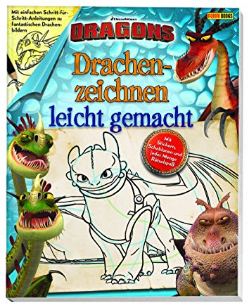 Dragons: Drachenzeichnen leicht gemacht: Mit einfachen Schritt-für-Schritt-Anleitungen zu fantastischen Drachenbildern. Mit Stickern, Schablonen und jeder Menge Rätselspaß