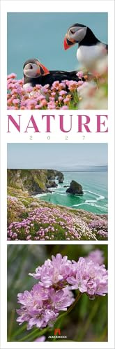 Nature Triplet-Kalender 2027 | Stilvoller Natur-Kalender im schlanken Hochformat (33x100 cm) | Triplet-Fotografie im Premium-Format