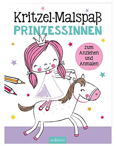 Kritzel-Malspaß Prinzessinnen: Zum Anziehen und Anmalen