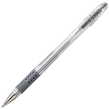 PILOT Gelschreiber G1-10 Grip, Strichfarbe: silber