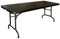 Bolero Rechteckiger, mittig klappbarer Catering-Tisch für den Innen- und Außenbereich, Schwarz, 6 Fuß, 735(H) x 1829(B) x 762(T)mm, CB518