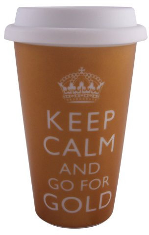 Keep Calm and go for Gold Double Walled Travel Mug