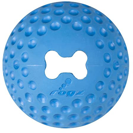 ROGZ GU04-B Gumz Ball/Hundespielzeug, L, blau