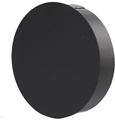 Ø 150mm - Ofenrohr Blindkappe schwarz - 0,6 mm ST-12 Stahlblech - Senotherm-Beschichtung - rußbeständig - frost- und tauwasserbeständig - erfüllt DIN Norm 1856-2