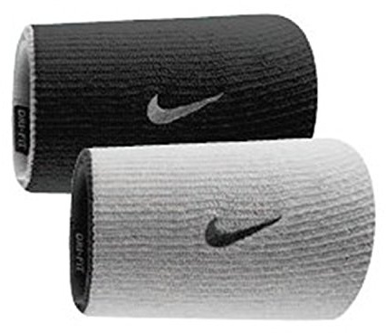 Nike Home & Away DW Wristbands(White/black, ofsm)