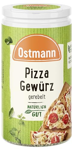 Ostmann Gewürze - Pizza-Gewürz | 15 g im Streuer | Mediterrane Kräutermischung zum Würzen von Pizza und Pastasaucen | Nachfüllbare Streudose