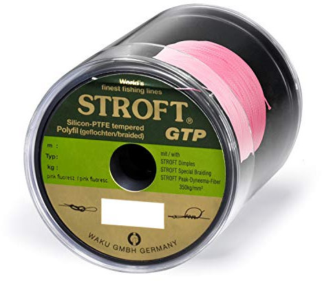 WAKU Schnur STROFT GTP Typ R Geflochtene 250m pink fluor R5-0,250mm-11kg