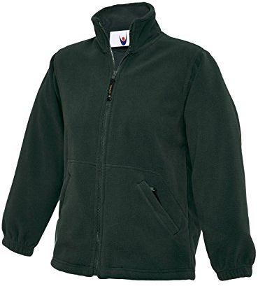 UC603 - Bottle Green - 5/6 yrs - 300GSM Childrens Full Zip Micro Fleece Jacket