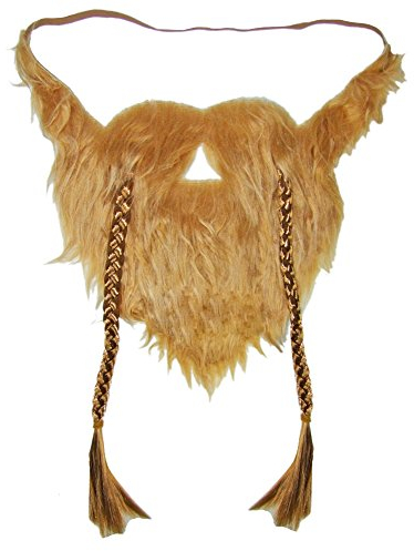 Wikinger Bart für Kostüme – Authentischer, Rotblonder Bart für Karneval, Fasching, Halloween & Wikinger-Themenpartys, Perfekt für Erwachsene