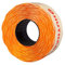 HUTNER 10 Rollen Preisetiketten 26x12 leucht-orange permanent | 15.000 Etiketten | Preisauszeichner Etiketten