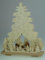 Rudolphs Schatzkiste Schwibbogen mit Tanne mit Rehe Futterkrippe und Beleuchtung BxHxT 44x51x10cm NEU Lichterbogen Fensterbogen Spitzbogen Erzgebirge Seiffen Weihnachten Licht Holz Dekoration