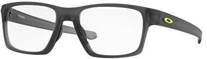 Ray-Ban Herren 0OX8140 Brillengestelle, Braun (Satin Grey Smoke), 55