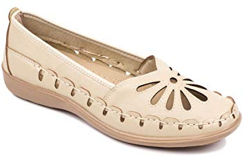 Chums Ladies Slip On Shoes Stylish Cut Out Design | Comfortable Cushioned Insole Breathable Design Flexible Sole