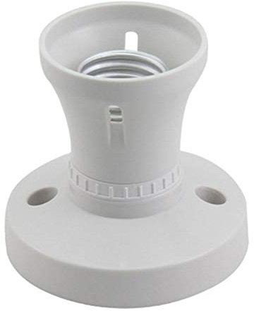 Sdkmah9 Light Bulb Holder Lamp Bases Screw Cap Wall Adapter Converter Socket Ceiling Pendant E27 Fitting Fixing Practical(1)